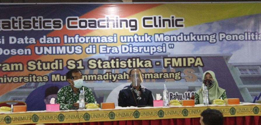 S1 Statistik Unimus kolaborasi dengan BPS Jateng gelar “Statistic Coaching Clinic”