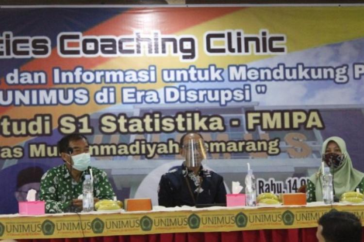 S1 Statistik Unimus kolaborasi dengan BPS Jateng gelar “Statistic Coaching Clinic”