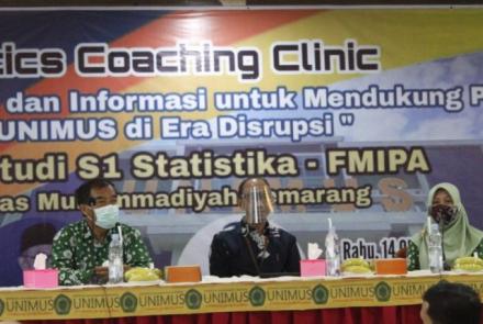 S1 Statistik Unimus kolaborasi dengan BPS Jateng gelar “Statistic Coaching Clinic”